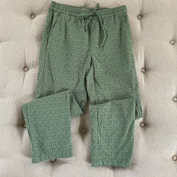 J Crew Eyelet Pull On Cropped Pants XXS - Picture 3 of 7